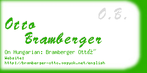 otto bramberger business card